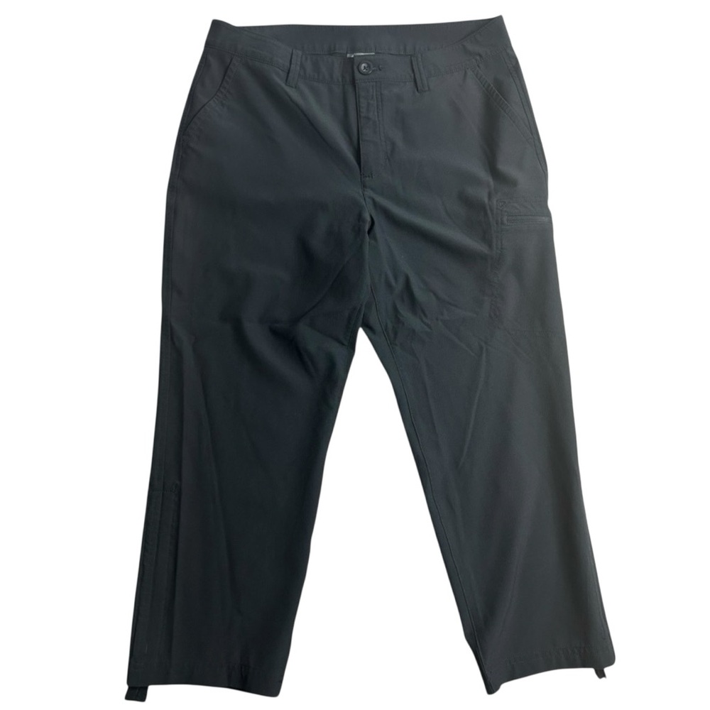 Eddie Bauer Women’s Guide Pro Crop Size 8 Black Nylon Outdoor‎ Hiking Capris